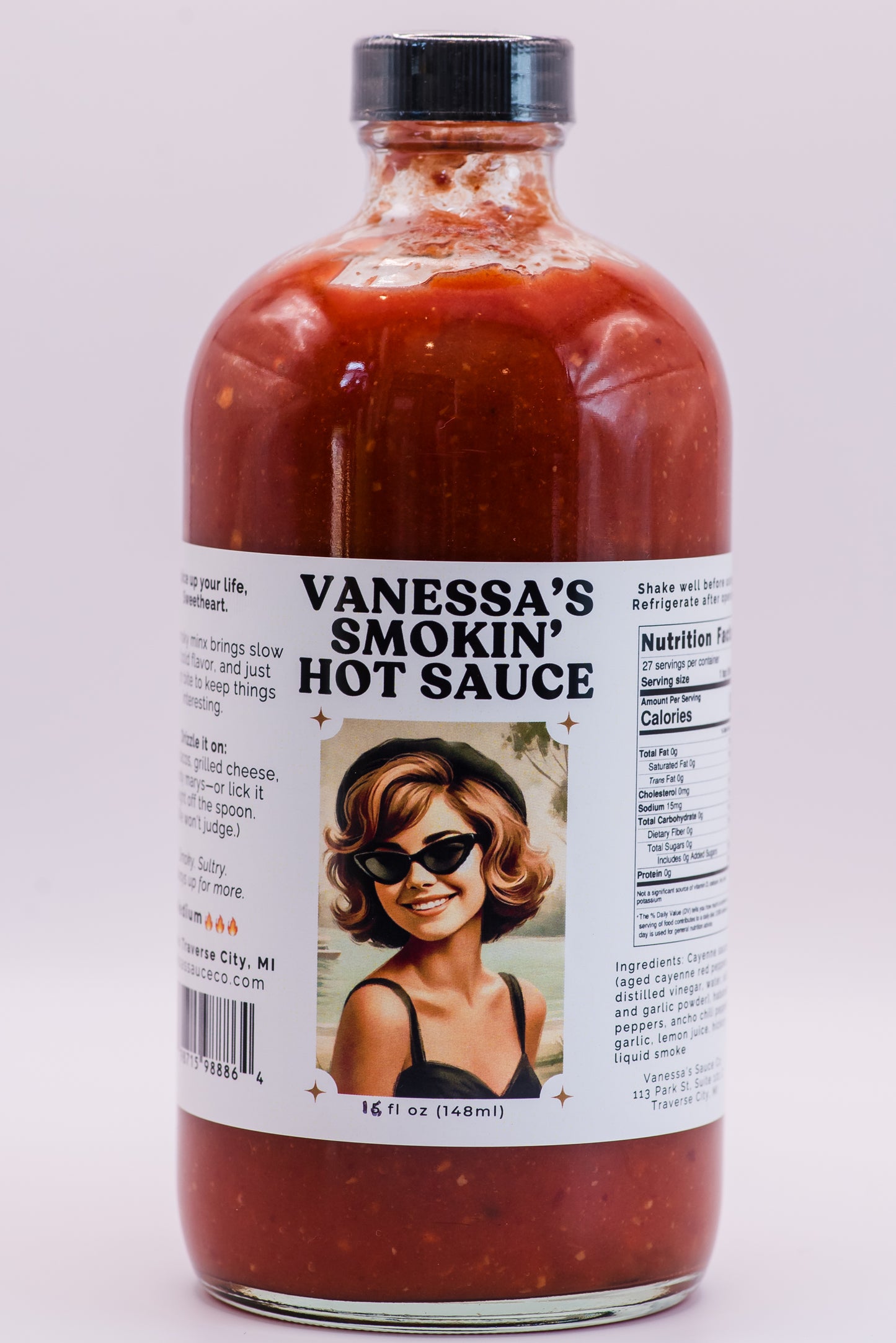 Get a large bottle of our signature smokin' hot sauce.