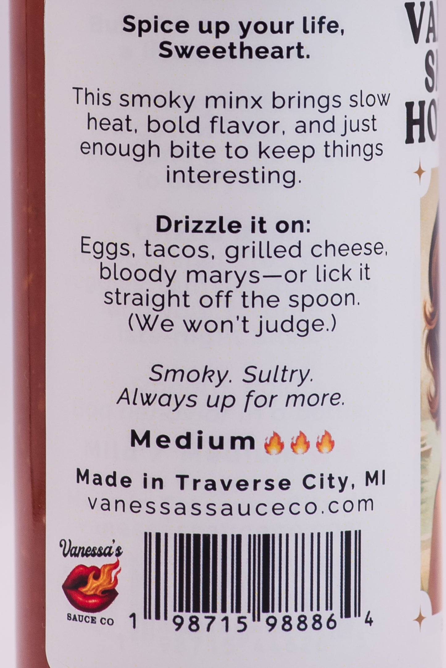 Smoky minx brings slow heat, bold flavor, and just enough bite to keep things interesting. Drizzle on anything