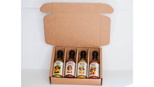 The Heat Tease - Artisan Hot Sauce Gift Set | 4-Bottle Craft Hot Sauce Collection