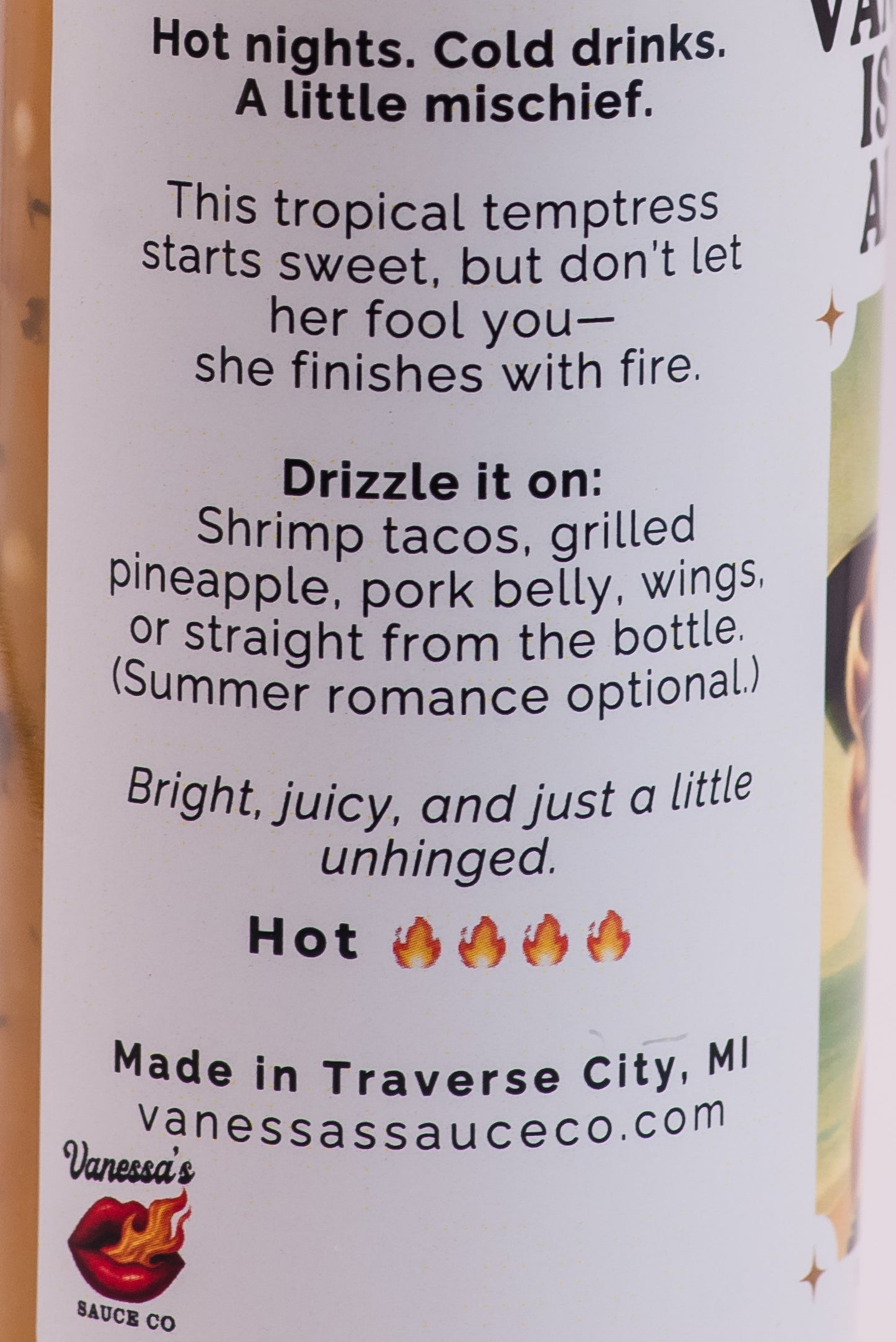 This tropical temptress starts sweet but don't let her fool you - she finishes with fire.